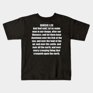 Bible Verse Genesis 1:26 Kids T-Shirt